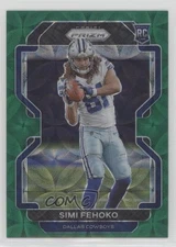 2021 Panini Prizm Rookie Green Scope Prizm /75 Simi Fehoko #371 Rookie RC