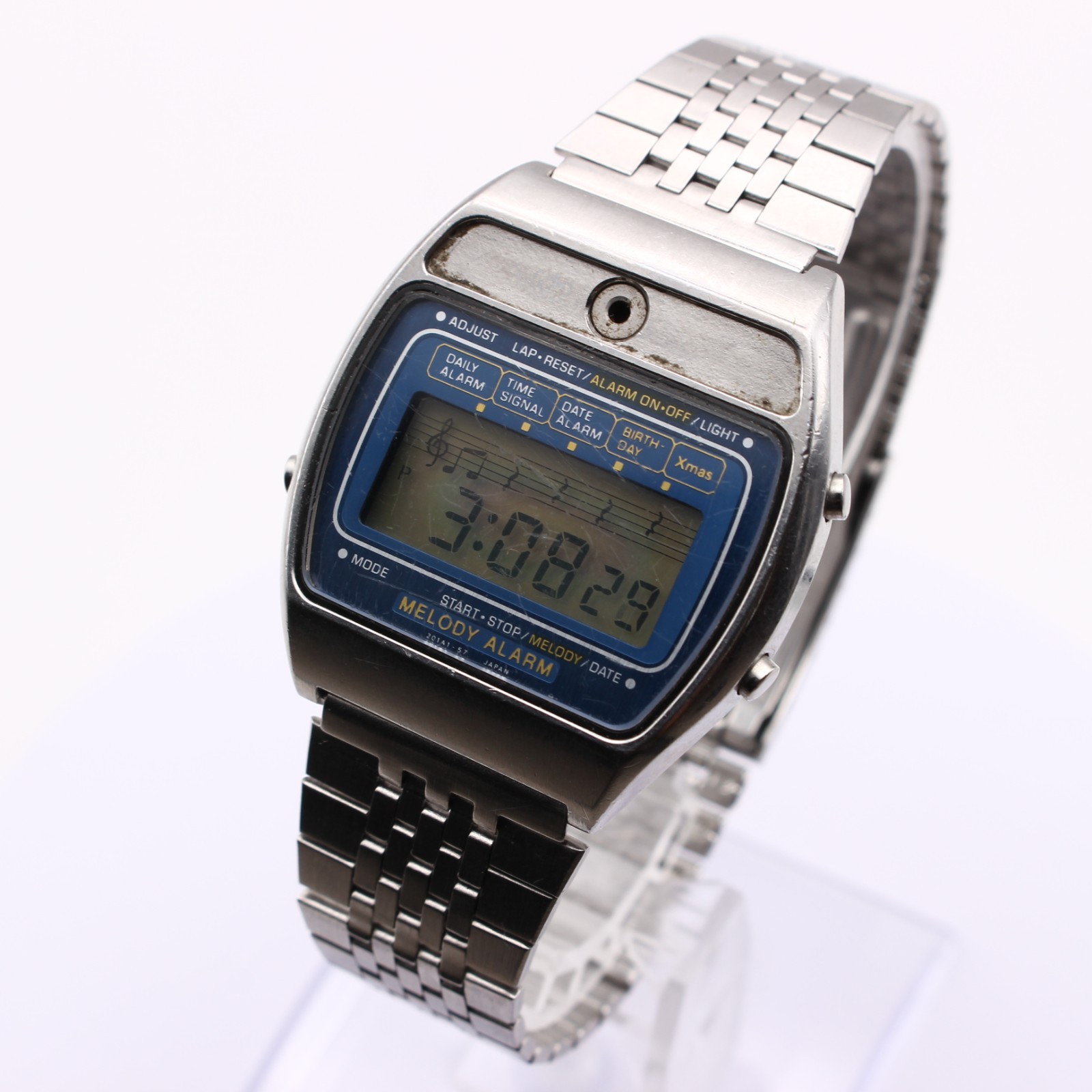 CASIO Melody Alarm H104 Digital Men 80s Vintage Japan… - Gem