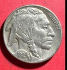 1929S US Buffalo Nickel! "San Francisco" Mint! Very Fine! Old US Coin!