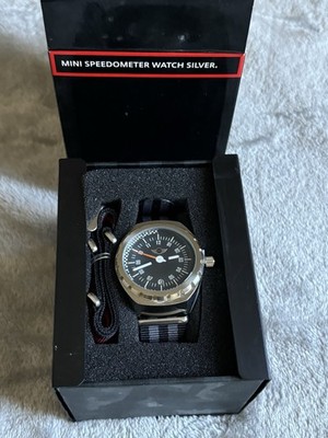 Mini Cooper Speedometer Watch Silver Brand New In Box Never Used Needs Battery