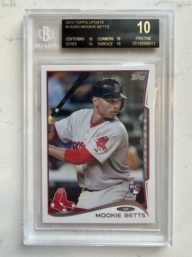 Mookie Betts [Batting Black] #US26 2014 Topps Update card