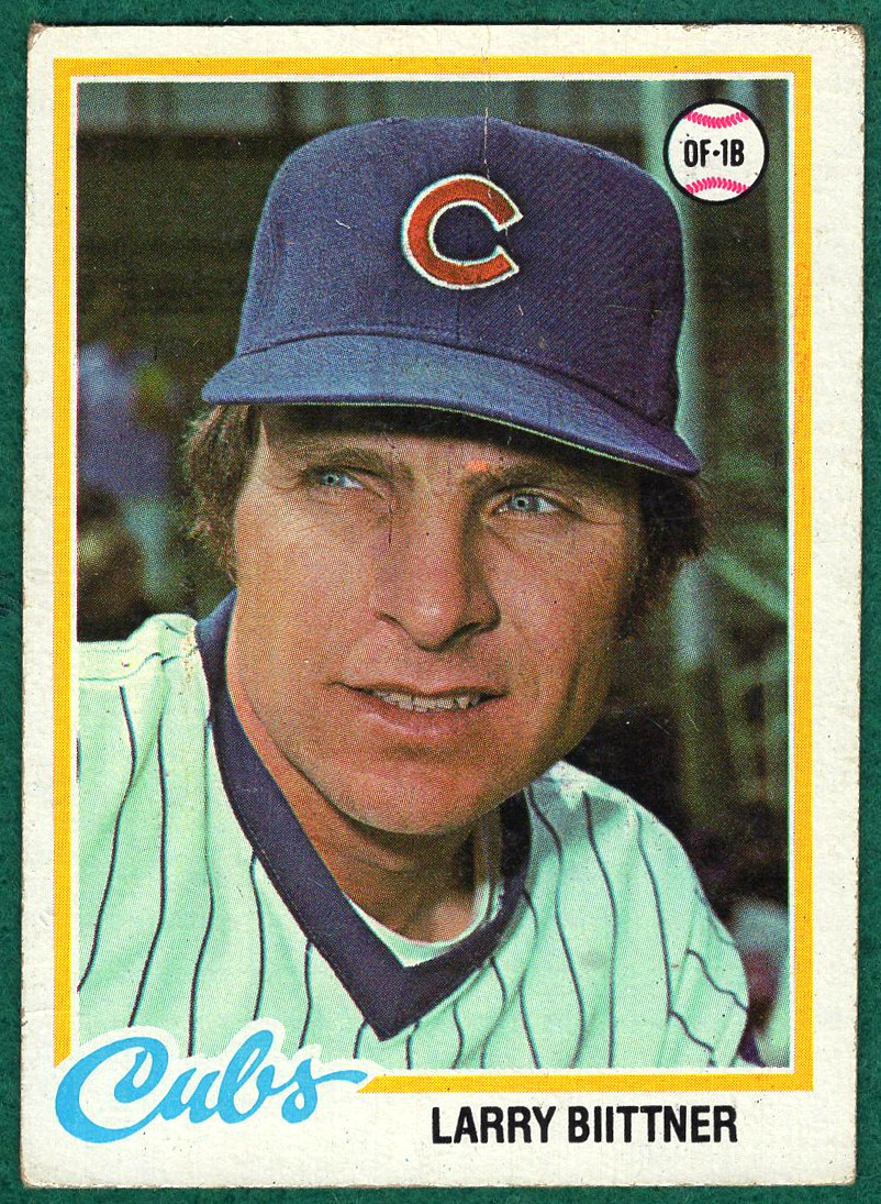 Larry Biittner - 1978 Topps #346 - Chicago Cubs Baseball Card