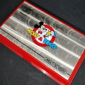 Nintendo Game & Watch Mickey & Donald Multi Screen Handheld DM-53 1982 Tested JP