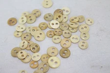   Lot of 12 Bone Buttons, 1860s- 1870s, Civil War Era, Two Hole