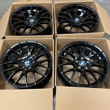 New Set Of 18 Inch Rims Wheels 18x8 35 Satin Black M 5x120 Cb 72.6 Fits Bmw