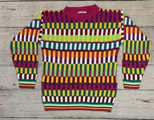 Vtg Hot Cashews Made In USA Sweater 100% Acrylic Sz S/M