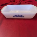 Vintage Anchor Hocking Fire King 1 Qt Loaf Baking Dish Cornflower Blue 441