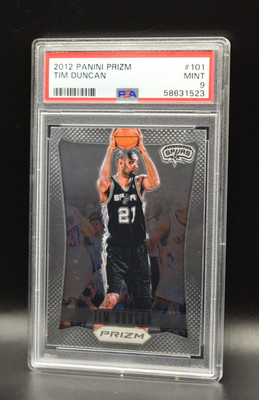 2012-13 Panini Prizm Tim Duncan #101 PSA 9 MINT HOF San Antonio Spurs