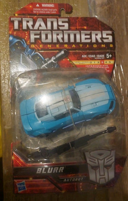 Transformers Generations  Blurr RACE Car MOC Blue Lasers G1  