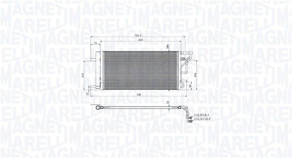 Magneti Marelli Kondensator, Klimaanlage 350203105200 FüR Hyundai Kia-image
