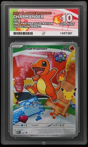Charmander 038 First Partner Illustration Collection Series 1 Promo ACE 10
