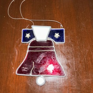 Stained Glass - Liberty Bell -  Window Wall hanging Suncatcher Ornament 250 yrs