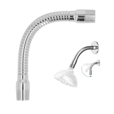 Adjustable Shower Head Extension Arm, 7.75in Rotating Swiveling Shower Head w...