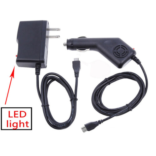 2A Car Charger + AC/DC Wall Power Adapter For ASUS Google Nexus 7" Tablet ME370t - Picture 1 of 3