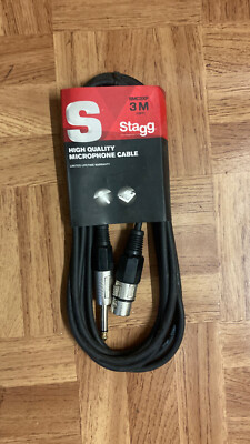 3m Stagg Xlr Female To Ts Jack Mikrofon Audio Kabel