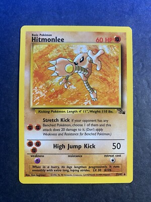 1st Edition Hitmonlee Near Mint Pokemon | eBay