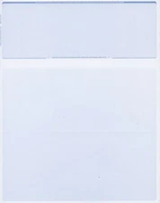 500 Blank Check Stock Paper - Check on Top - Steel Pinstripe 