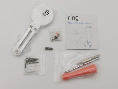 Genuine Ring Stick Up Camera Mount and Tools Set White