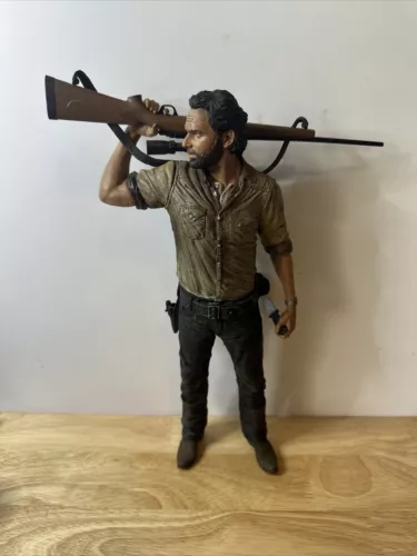 AMC The WALKING DEAD RICK GRIMES 10 INCH Deluxe Action FIGURE TWD Andrew Lincoln
