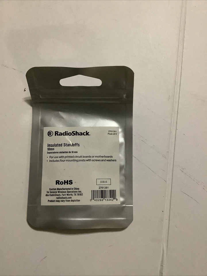 Radio Shack 10mm Stand Off Insulated w/screws 276-1381 Pack Of 4 - Image 2 of 2