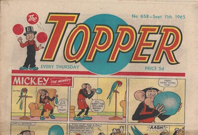 THE TOPPER COMIC + COA No 658  11 September 1965 VINTAGE & ORIGINAL PERFECT GIFT