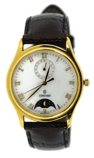 Concord Moonphase Gold Tone Stainless Steel Watch