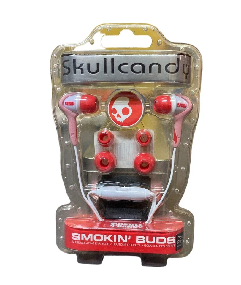 Skullcandy Smokin' Buds - White/Red/Pink Headphones - Image 4 of 4