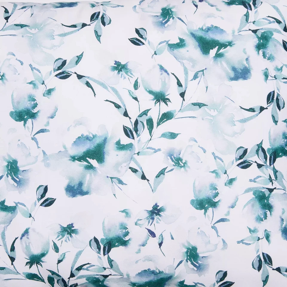 Juego de edredón Sferra Duchesse Blue Queen 5 piezas estampado floral cadete reversible Italia NUEVO Foto 3 de 4