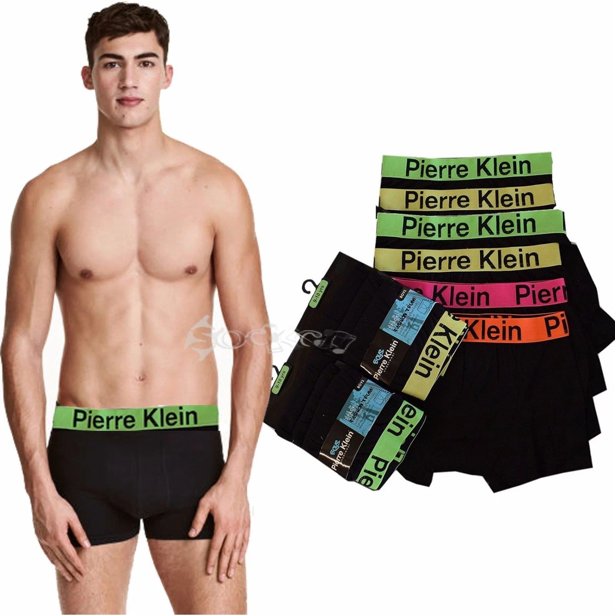 Collection Of 9 Boys Comfortable Underwear Shorts vector