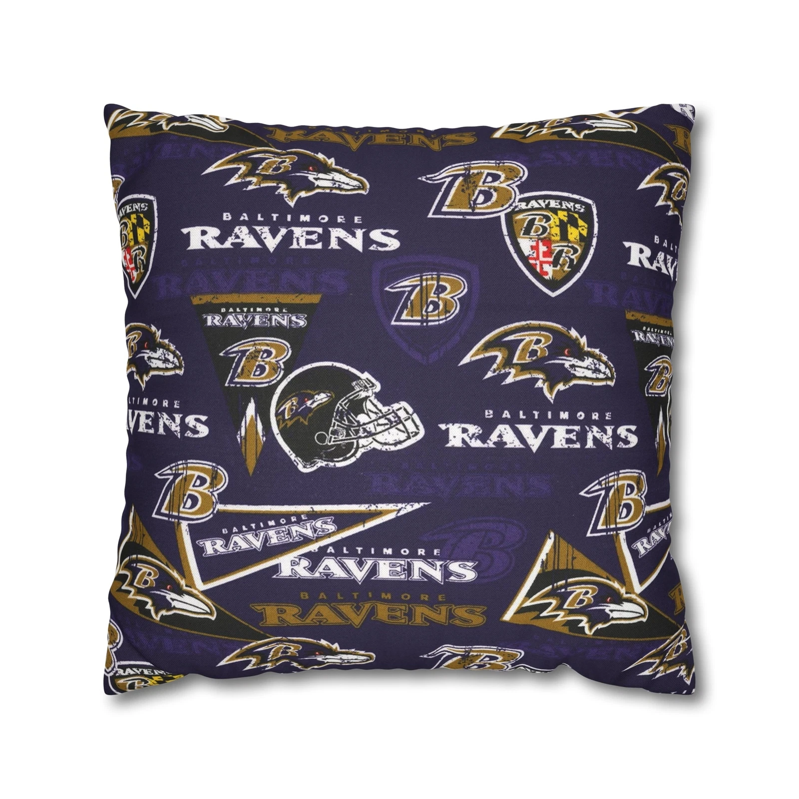 Baltimore Ravens Spun Square Pillowcase