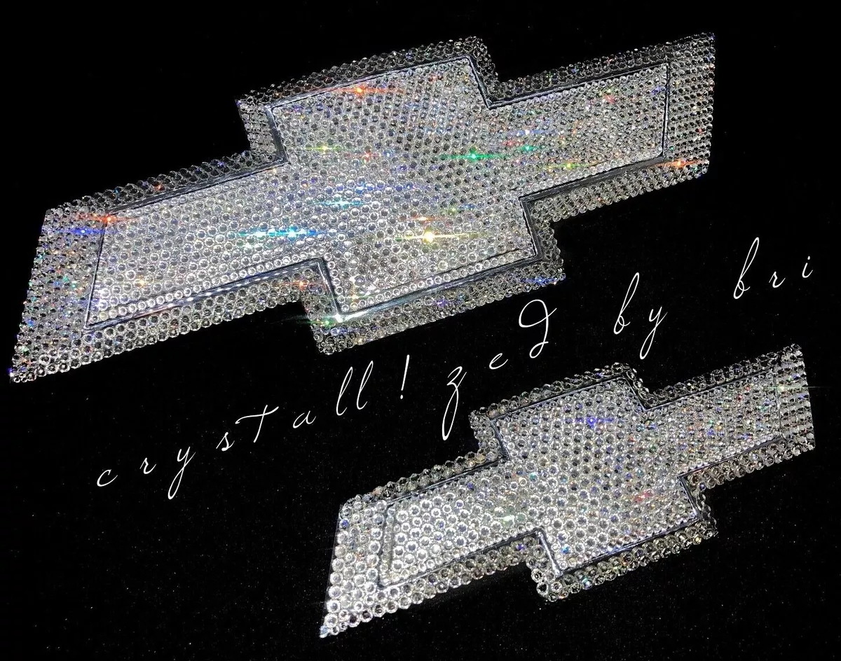 Bling Emblem for CHEVY Chevrolet Bowtie AUSTRIAN CRYSTALS Rear Custom Bedazzled