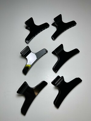 6 PCS  Black  Hair Claw Clips Butterfly Hair Claw Salon Claw Clips 