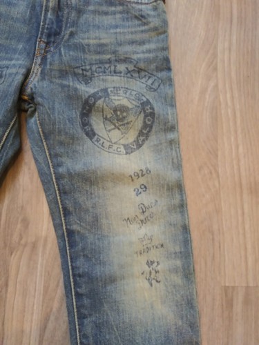 Polo Ralph Lauren The Sullivan Slim Distressed Patchwork Boys Jeans Size 5 - Picture 3 of 8