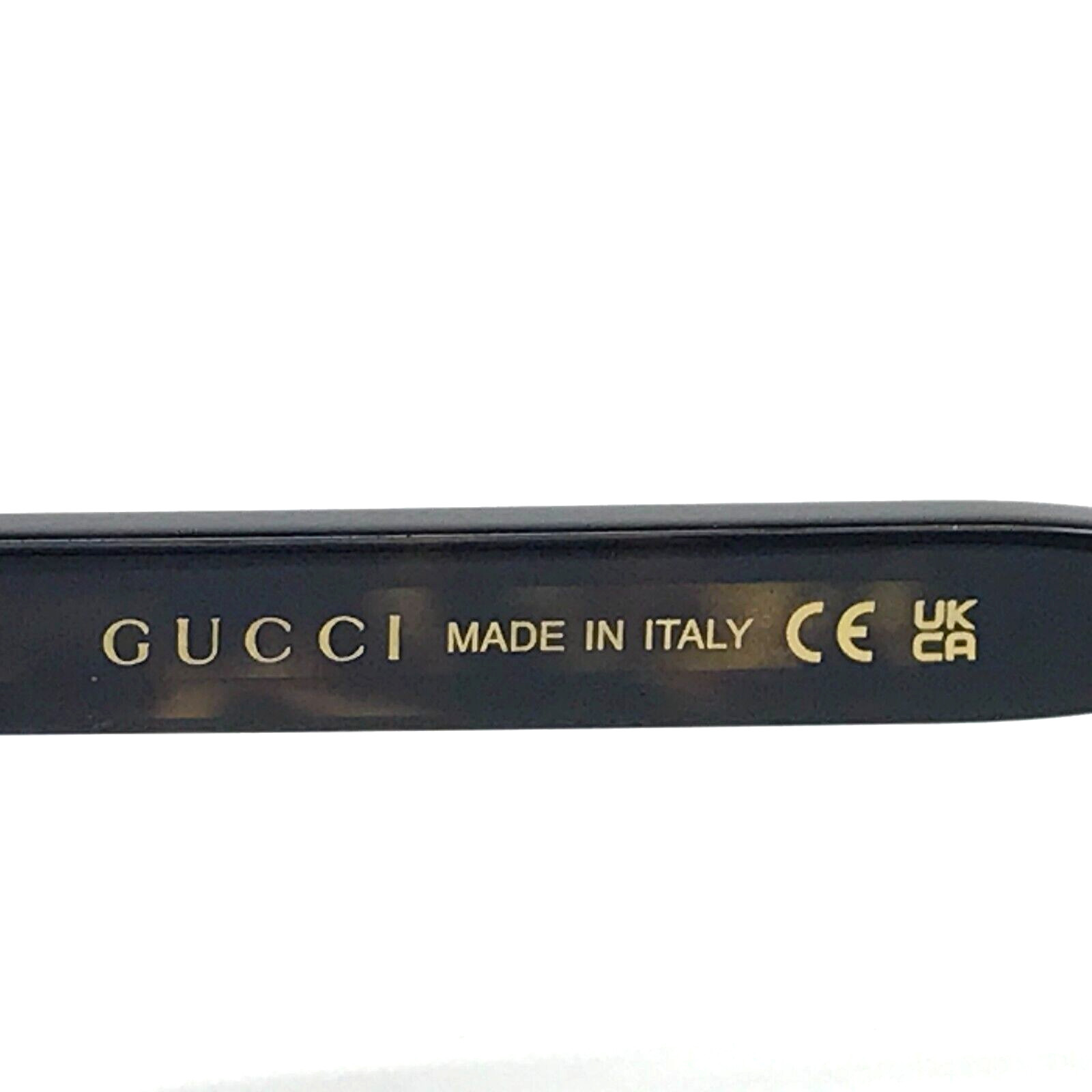 Gucci Eyeglasses Frames GG0827O 002 Dark Tortoise Round Full Rim 48-20-145