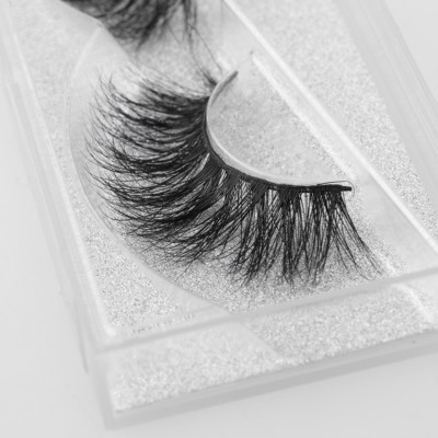 Luxus 3D handgefertigte Nerz Wimpern lang geschichtet zart dramatisch Volumen Wimpern