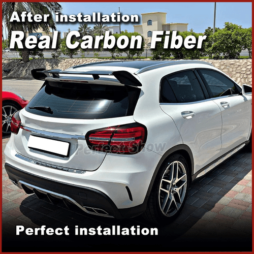 REAL CARBON Rear Roof Window Spoiler Fit for Benz X156 GLA200 GLA250 GLA45 - Picture 4 of 12