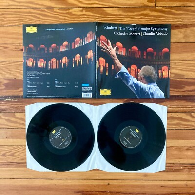 Schubert, Claudio Abbado: Great C Major Symphony 2xLP Vinyl 2015 Pressing VG/VG+