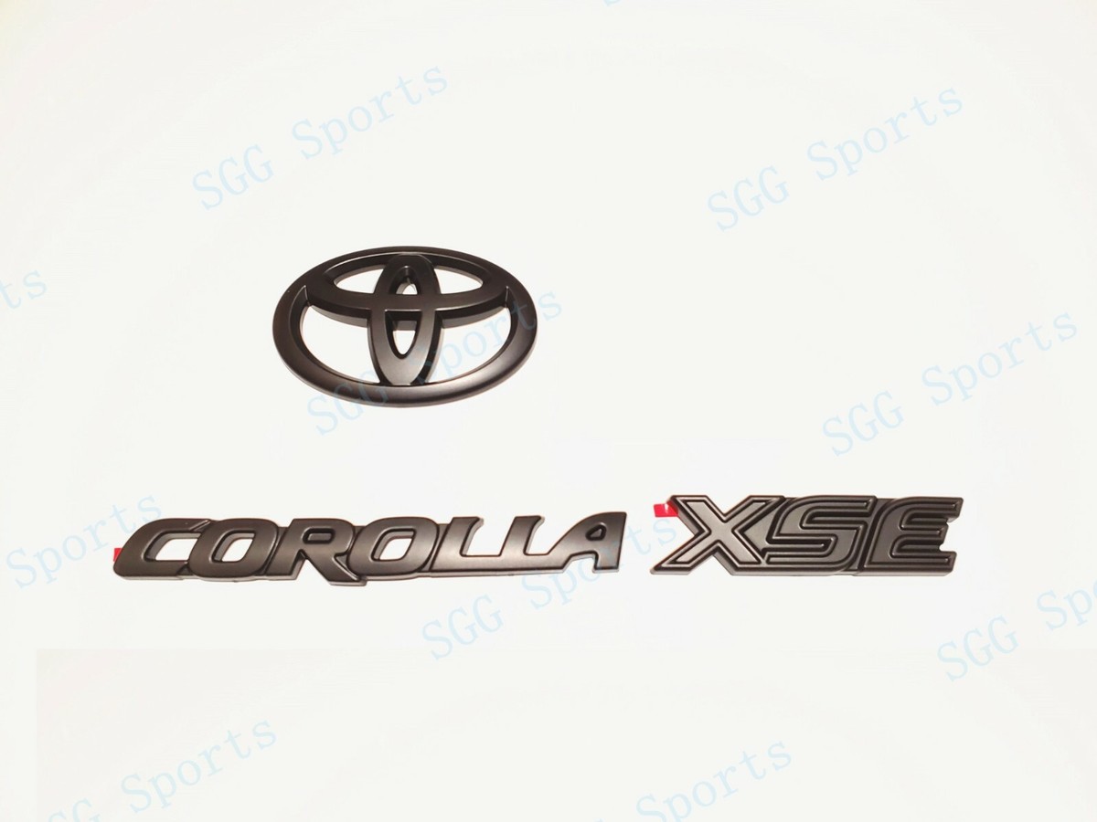NEW Gloss Black OVERLAY EMBLEM Ft 2020-2025 TOYOTA COROLLA LE PT948 - Foto 3