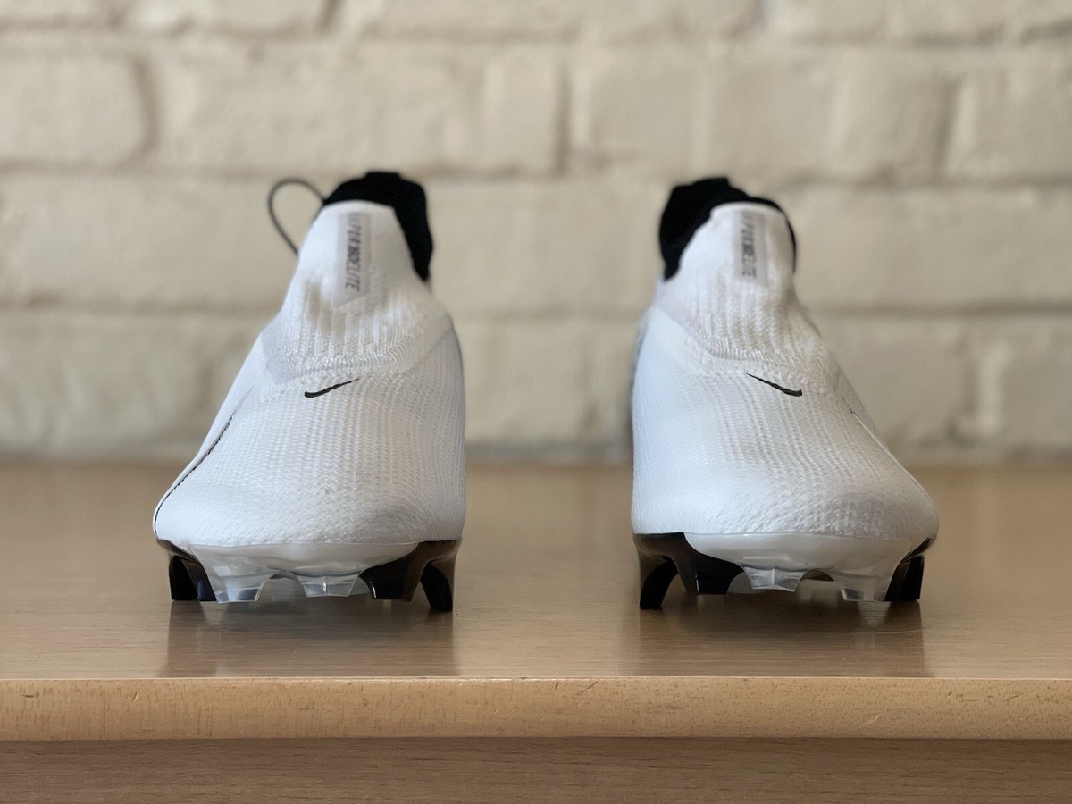 Nike Vapor Edge Elite 360 Flyknit Football Cleats White 