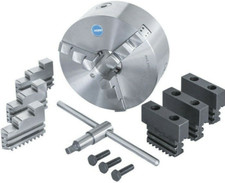 Mandrino autocentrante tornio doppia guida 160 mm 3 + 3 griffe tenere tornibili