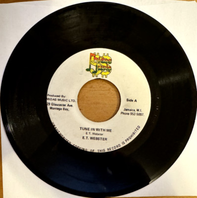 E.T Webster    Tune In With Me - 7'' RECORD -- RARE