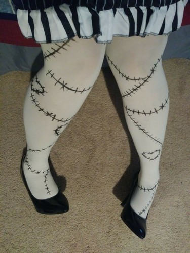 Tights with stitches Sally inspired 