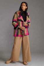 Anthropologie Vilagallo Alba Plaid Coat Uk14 Bnwt Rrp£298
