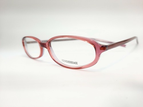 Fendi Fendissime occhiale da vista ovale rosa rosso viola trasparente  celluloide | eBay