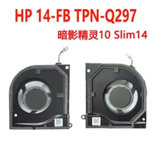 For HP OMEN10 Slim14 14-FB TPN-Q297 Laptop CPU GPU Cooling Fan N91710  N91711