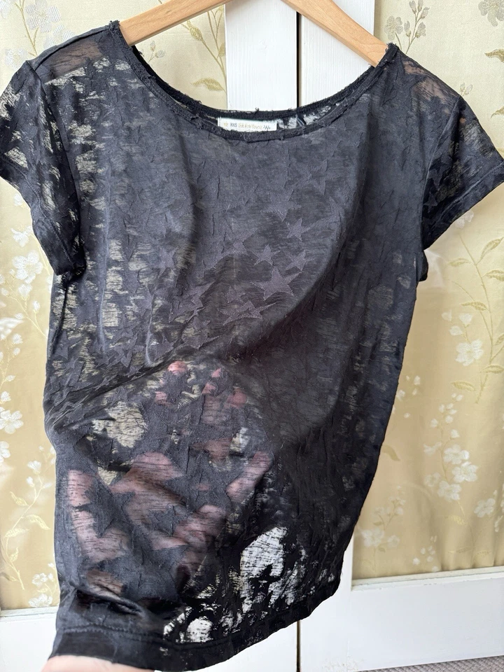 IKKS WAY transparent stars T-shirt - size M (Junior size) - Image 2 of 4