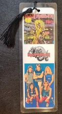 Rock & Roll Heavy Metal Bookmark - Hand Made - Choose Artist - 5 ml - 8"x3"