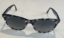Ray-Ban Wayfarer II Sunglasses Gray Havana w/ Grey Gradient RB2185 Size 55