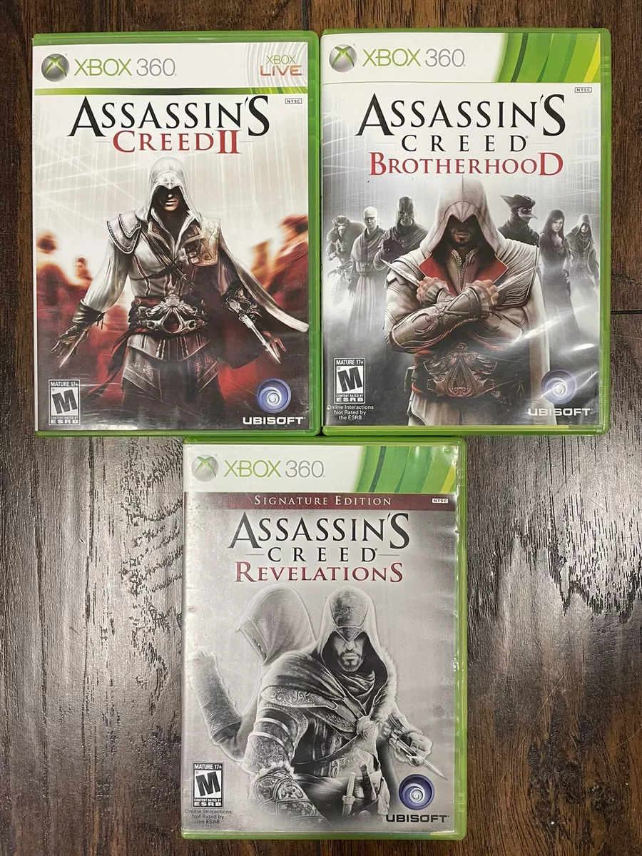 Assassins Creed 2 , Brotherhood & Revelations For Xbox 360 Complete Tested