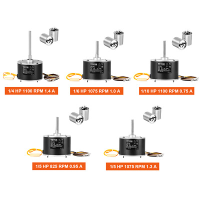 #ad #ad VEVOR Condenser Fan Motor 1 4 1 5 1 5 1 6 1 10HP Reversible Rotating OEM Upgrade $57.58